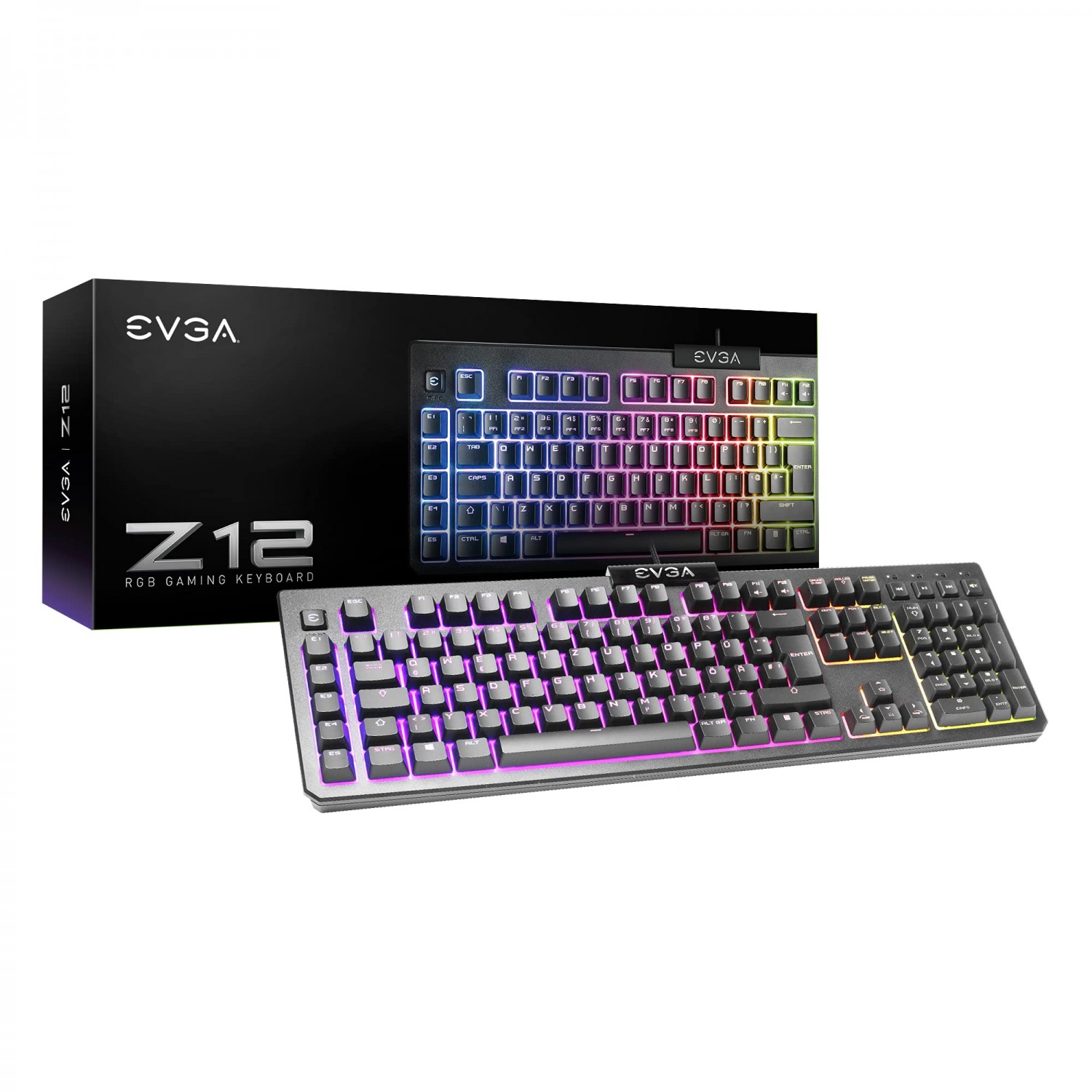 EVGA Z12 RGB Геймърска Клавиатура - НОВО